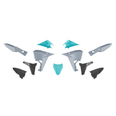 sada plastů KOVE, RTECH (světle šedá-tyrkysová-černá)