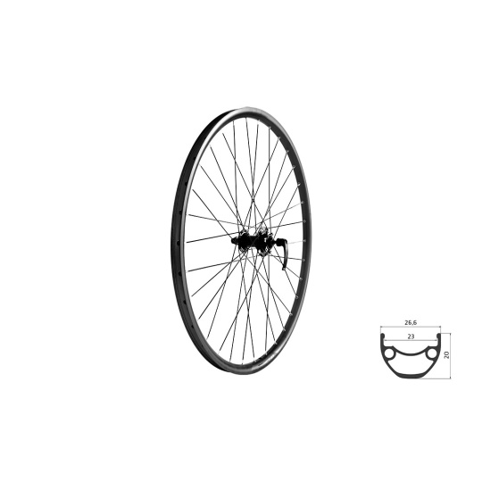 KELLYS Zapletené kolo přední KLS DRAFT DSC 23 F, 27,5", black
