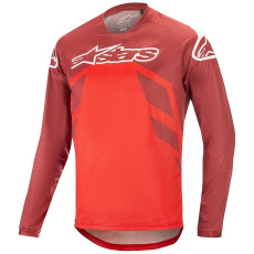 Alpinestars Racer V2 L/S Jersey dres - Burgundy/Bright Red/White Alpinestars Racer V2 L/S Jersey dres - Burgundy/Bright Red/White