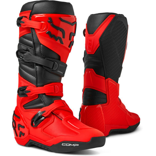 MX boty Fox Comp Boot  Fluorescent Red