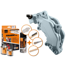 FOLIATEC dvousložková barva na brzdy, barva: stříbrná (Marina bay) FOLIATEC dvousložková barva na brzdy, barva: stříbrná (Marina bay)