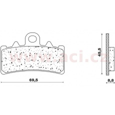 brzdové destičky (směs ROAD TOURING SINTERED) NEWFREN (2 ks v balení) brzdové destičky (směs ROAD TOURING SINTERED) NEWFREN (2 ks v balení)