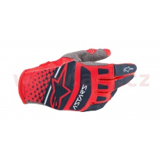 rukavice TECHSTAR, ALPINESTARS (světlá červená/tmavá modrá) rukavice TECHSTAR, ALPINESTARS (světlá červená/tmavá modrá)