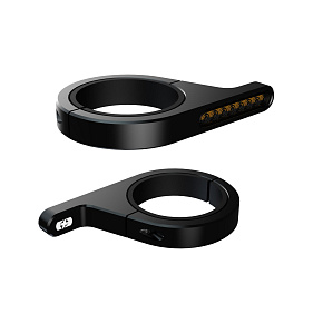 blinkry na trubky přední vidlice DarkTurner, OXFORD (black) blinkry na trubky přední vidlice DarkTurner, OXFORD (black)