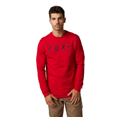 Pánské triko Fox Pinnacle Ls Prem Tee  Flame Red