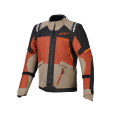 bunda ANDES V4 DRYSTAR, ALPINESTARS (světle hnědá/tmavě oranžová/černá) 2026
