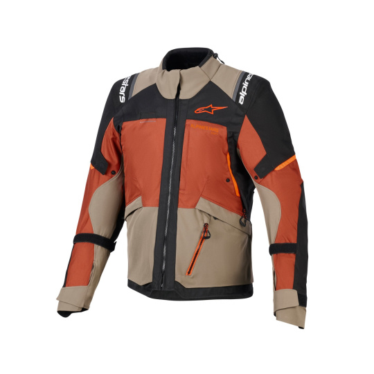 bunda ANDES V4 DRYSTAR, ALPINESTARS (světle hnědá/tmavě oranžová/černá) 2026 bunda ANDES V4 DRYSTAR, ALPINESTARS (světle hnědá/tmavě oranžová/černá) 2026
