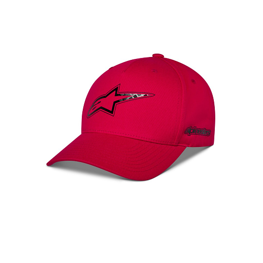 kšiltovka CARBON FIBER, ALPINESTARS (červená)