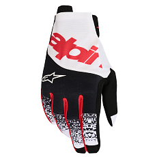 rukavice TECHSTAR, ALPINESTARS (černá/bílá/červená fluo) 2027 rukavice TECHSTAR, ALPINESTARS (černá/bílá/červená fluo) 2027
