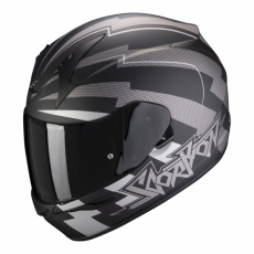 Moto přilba SCORPION EXO-390 PATRIOT matná černo/stříbrná Moto přilba SCORPION EXO-390 PATRIOT matná černo/stříbrná