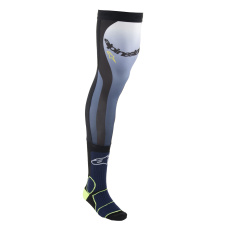 ponožky pod ortézy KNEE BRACE, ALPINESTARS (modrá/žlutá fluo/bílá/černá) 2024