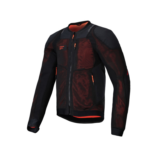 bunda TROOP-AIR PRO, ALPINESTARS (černá/červená fluo) 2025
