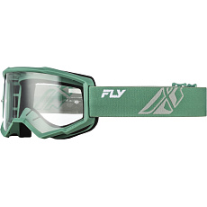 brýle FOCUS, FLY RACING - USA (zelené - číré plexi)