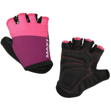dětské krátkoprsté rukavice MAX1 9-10 let fialovo/růžové