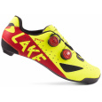 tretry LAKE CX238 Carbon fluo žlutá/červená vel.42