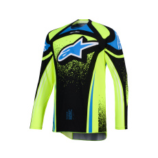 dres TECHSTAR NOMUR, ALPINESTARS (tmavě modrá/žlutá fluo/modrá) 2026 dres TECHSTAR NOMUR, ALPINESTARS (tmavě modrá/žlutá fluo/modrá) 2026