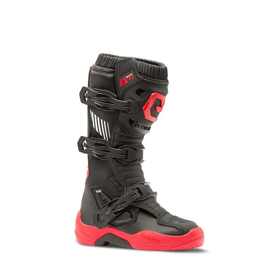 Dětské moto boty ELEVEIT X-PEAK černo/červené