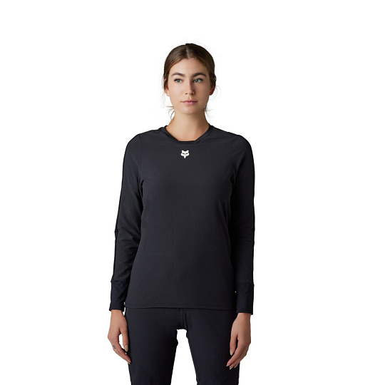 Dámský cyklo dres Fox W Defend Thermal Jersey  Black