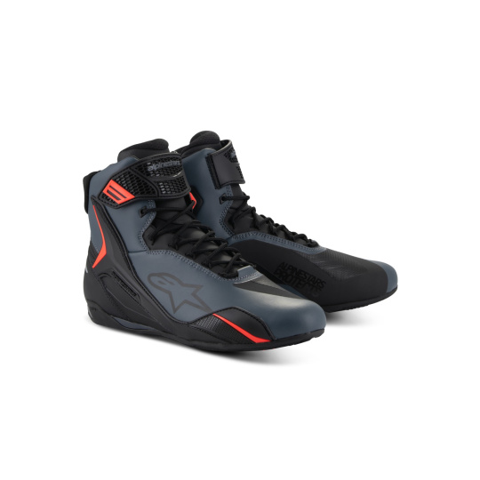 boty FASTER-4, ALPINESTARS (černá/šedá/červená fluo) 2025