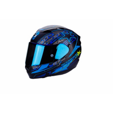 Moto přilba SCORPION EXO-1200 AIR SOLIS matná černo/modrá Moto přilba SCORPION EXO-1200 AIR SOLIS matná černo/modrá