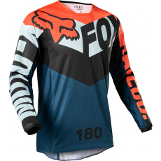 Pánský MX dres Fox 180 Trice Jersey Grey/Orange Pánský MX dres Fox 180 Trice Jersey Grey/Orange