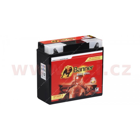 baterie gelová 12V, 51913, 22Ah, 260A, BANNER Bike Bull GEL 183x79x171