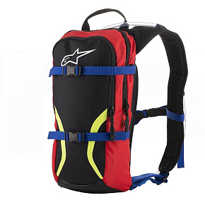 Alpinestars IGUANA batoh s hydratací - Black Blue Red Yellow Alpinestars IGUANA batoh s hydratací - Black Blue Red Yellow