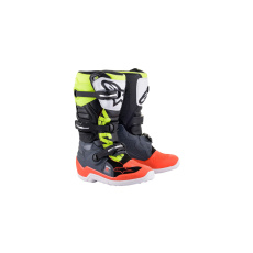 boty TECH 7 S, ALPINESTARS, dětské (šedá/červená fluo/žlutá fluo) 2025 boty TECH 7 S, ALPINESTARS, dětské (šedá/červená fluo/žlutá fluo) 2025
