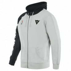 Mikina DAINESE RACING SERVICE FULL ZIP HOODIE šedo/černá