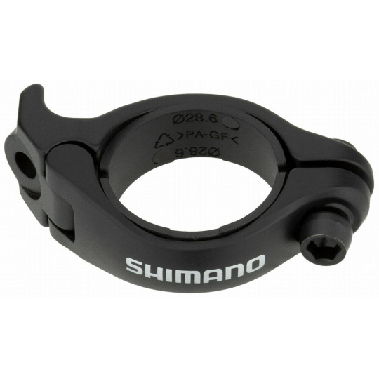 objímka na přesmykač SHIMANO O31,8mm s adaptérem na O28,6mm SM-AD91-MS