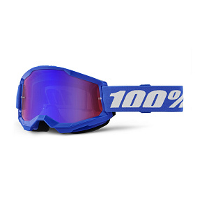 STRATA 2, 100% brýle modré, červené/modré plexi, dětské STRATA 2, 100% brýle modré, červené/modré plexi, dětské