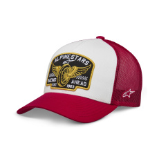 kšiltovka HERITAGE PATCH TRUCKER, ALPINESTARS (bílá/červená)