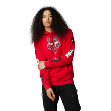 Pánská mikina Fox Nuklr Head Po Fleece Flame Red Pánská mikina Fox Nuklr Head Po Fleece Flame Red