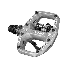 FUNN CLAST Single side SPD pedály - stříbrné
