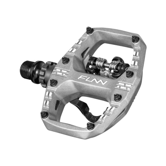 FUNN CLAST Single side SPD pedály - stříbrné