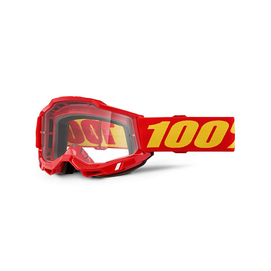 ACCURI 2, 100% OTG brýle červené, čiré plexi ACCURI 2, 100% OTG brýle červené, čiré plexi