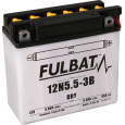 baterie 12V, 12N5.5-3B, 5,5Ah, 55A, konvenční 135x60x130, FULBAT (vč. balení elektrolytu)