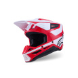 přilba S-M3 HEAT, ALPINESTARS (červená/bílá/černá) 2026