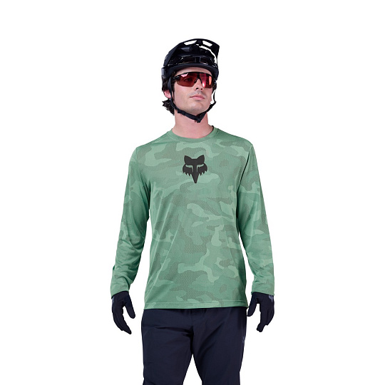 Pánský cyklo dres Fox Ranger Tru Dri Ls Jersey  Pine