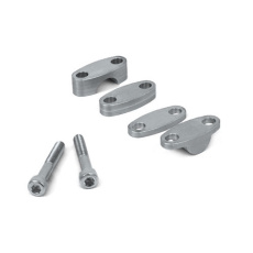 zvýšení řidítek 22 mm - stříbrná zvýšení řidítek 22 mm - stříbrná
