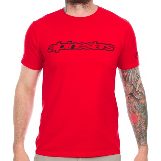 Alpinestars tričko WORDMARK Red - červené