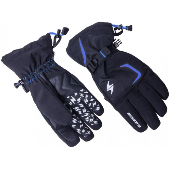 lyžařské rukavice BLIZZARD Reflex, black/blue