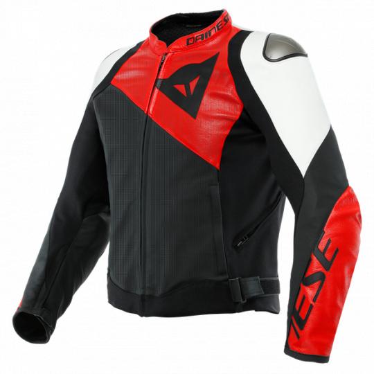 Moto bunda DAINESE SPORTIVA PERFORANCE matná černo/lava červeno/bílá