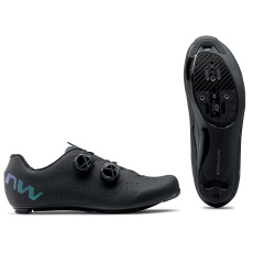 Pánské silniční tretry Northwave Revolution 3 Black/Iridescent Pánské silniční tretry Northwave Revolution 3 Black/Iridescent