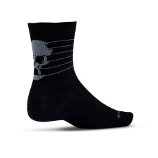 Ride SKULLY Combed Cotton 8" ponožky - Black (Unisex) Ride SKULLY Combed Cotton 8" ponožky - Black (Unisex)