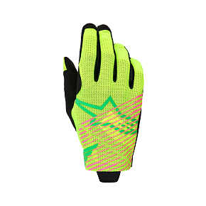 rukavice RADAR PRO, ALPINESTARS (zelená/žlutá fluo/růžová fluo) rukavice RADAR PRO, ALPINESTARS (zelená/žlutá fluo/růžová fluo)