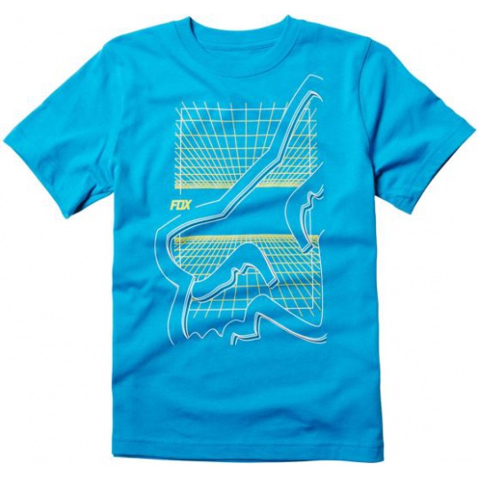 Dětské tričko Fox Racing Youth Scrim Shaw Ss Tee Electric Blue