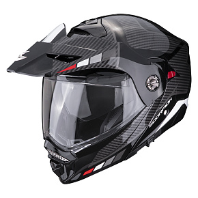 Moto přilba SCORPION ADX-2 CAMINO černo/stříbrno/červená - S PINLOCKEM Moto přilba SCORPION ADX-2 CAMINO černo/stříbrno/červená - S PINLOCKEM