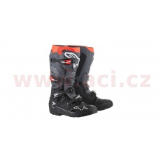 boty TECH 7 ENDURO 2022, ALPINESTARS (černá/šedá/červená fluo) boty TECH 7 ENDURO 2022, ALPINESTARS (černá/šedá/červená fluo)