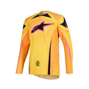 dres TECHSTAR NOMUR, ALPINESTARS (oranžová/žlutá/růžová) 2026 dres TECHSTAR NOMUR, ALPINESTARS (oranžová/žlutá/růžová) 2026